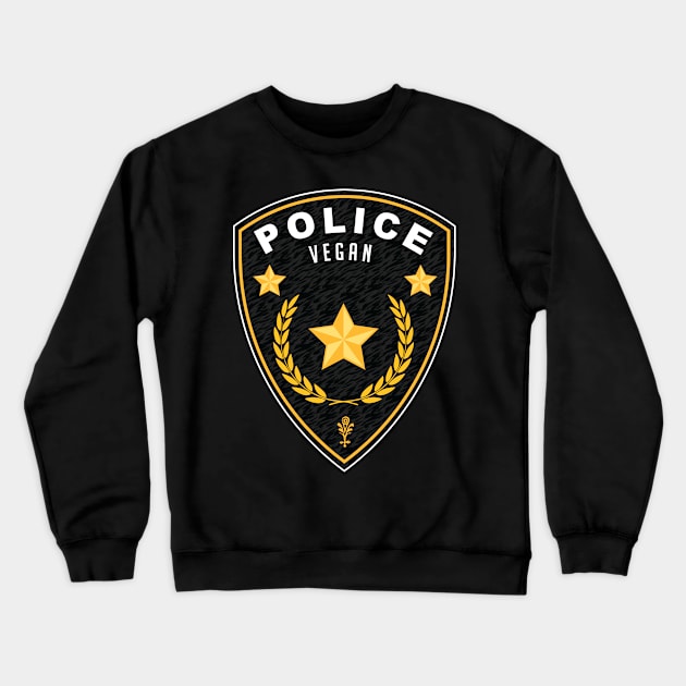 Vegan Police Crewneck Sweatshirt by janvimar